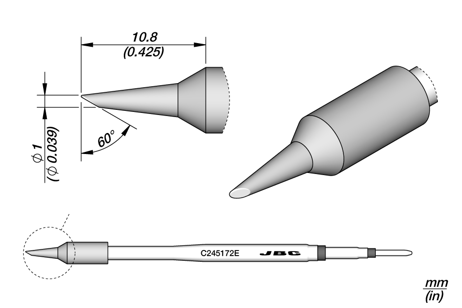 C245172E - Bevel Cartridge Ø 1